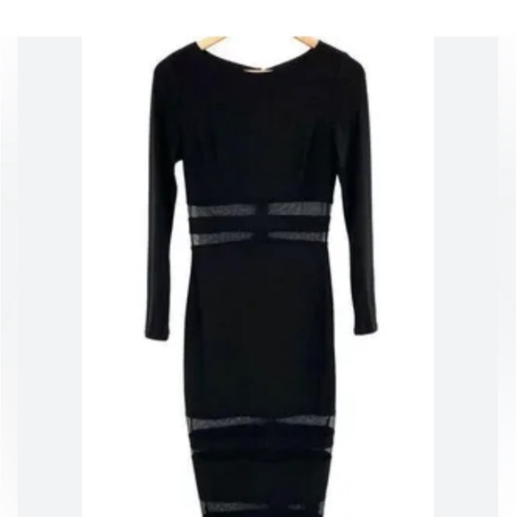 Bebe black midi pencil Dress with sheer mesh
Size small - Picture 5 of 5